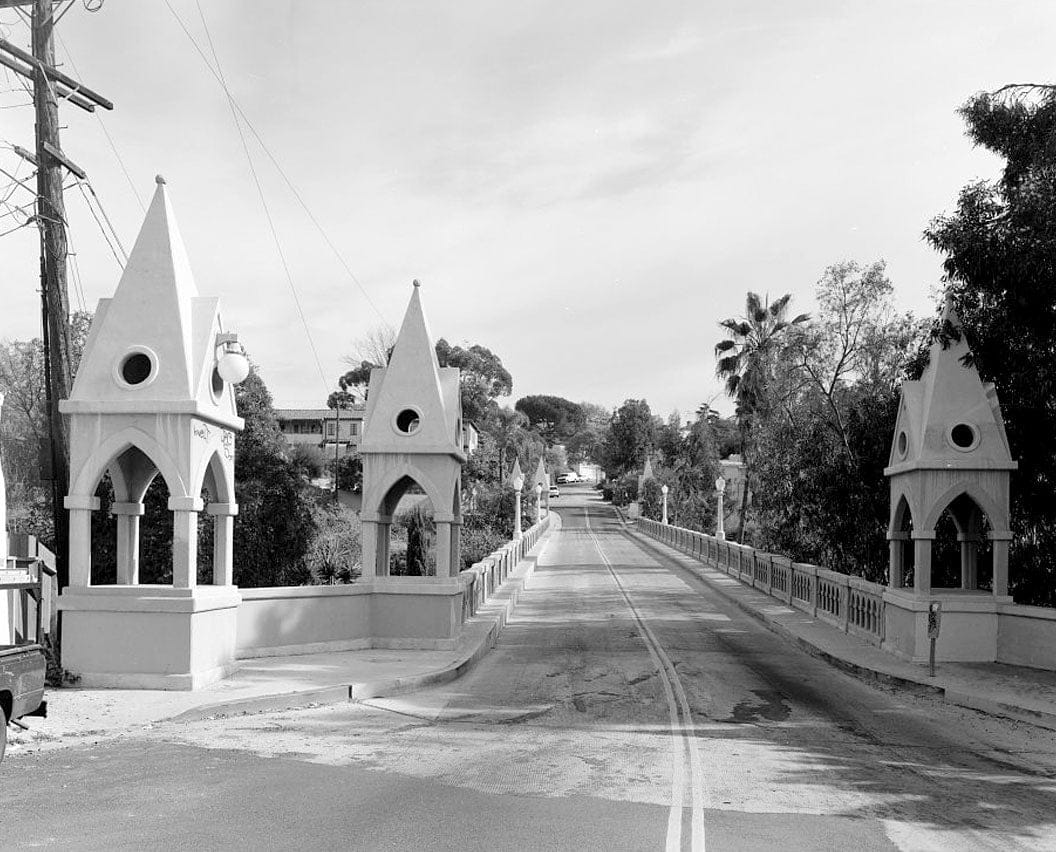 Historic Photo : Franklin Avenue Bridge, Los Angeles, Los Angeles County, CA 1 Photograph