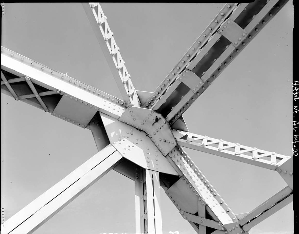 Historic Photo : Tensaw River Lift Bridge, Spanning Tensaw River at U.S. Highway 90, Mobile, Mobile County, AL 2 Photograph
