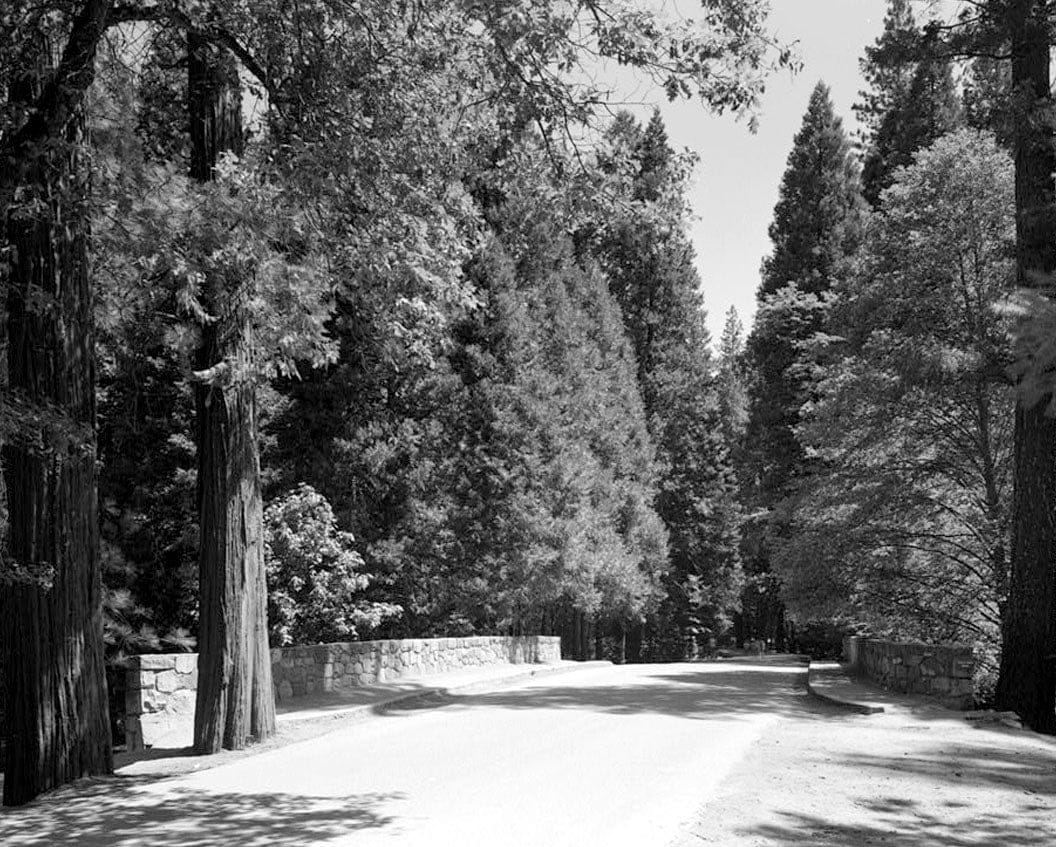 Historic Photo : Sugar Pine Bridge, Spanning Merced River on service road, Yosemite Village, Mariposa County, CA 3 Photograph