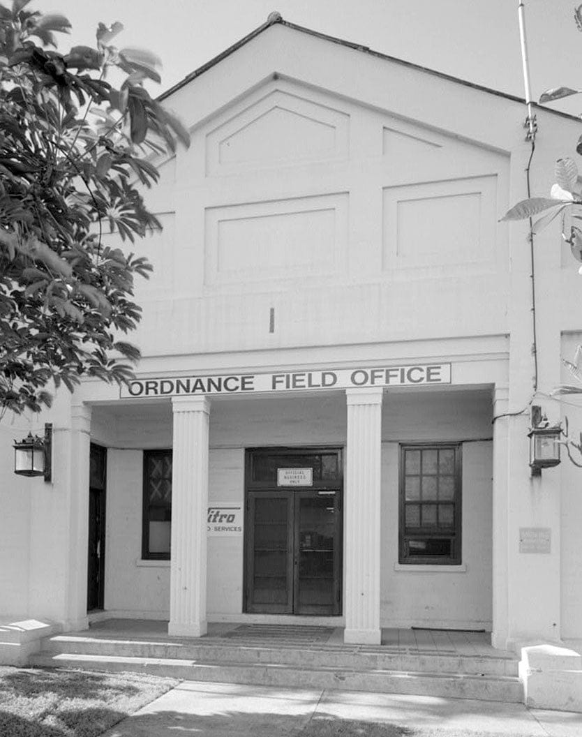 Naval Magazine Lualualei, West Loch Branch, Administration Building & Storehouse, Main wharf area between wharves W1 & W2, north of First Street, Pearl City, Honolulu County, HI 3