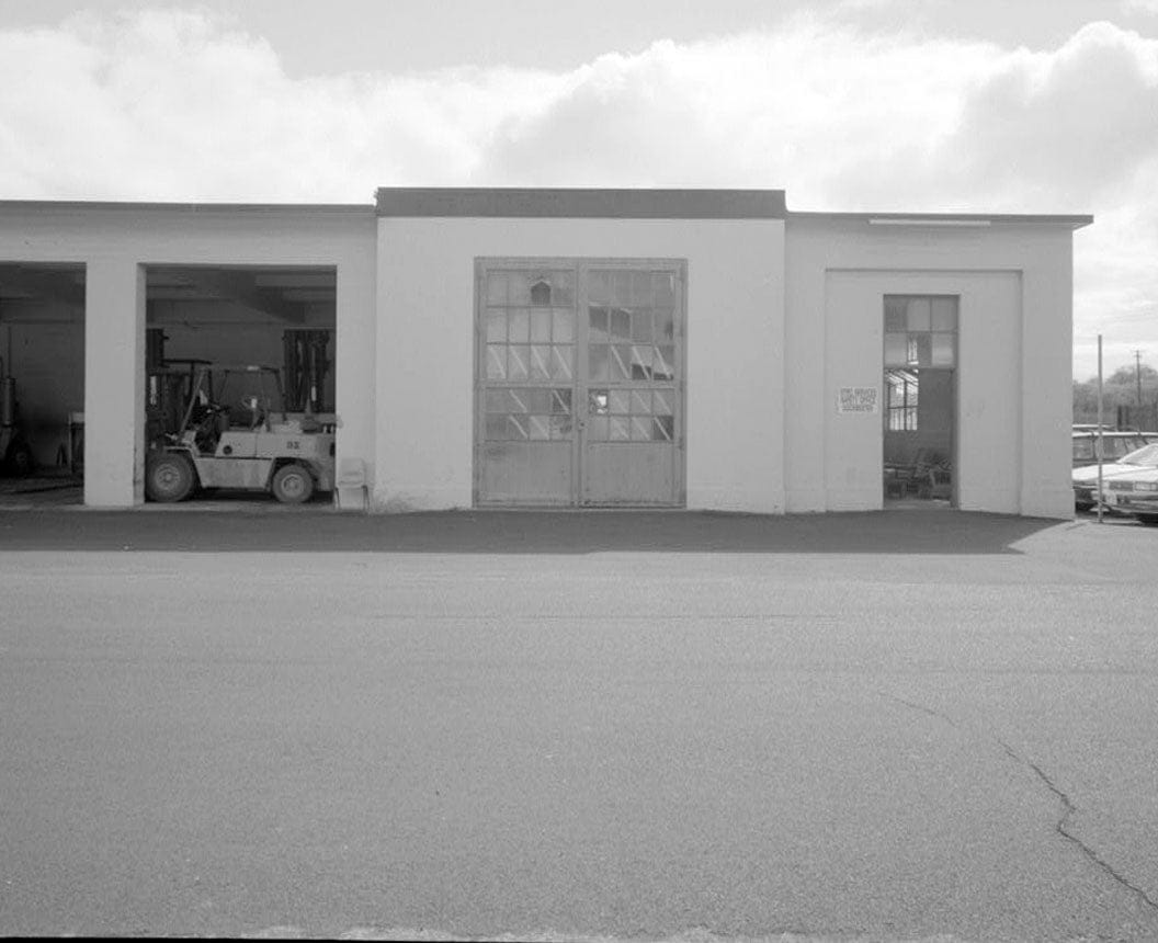 Historic Photo : Naval Magazine Lualualei, West Loch Branch, Equipment Shed, First Street in main wharf area, Pearl City, Honolulu County, HI 3 Photograph