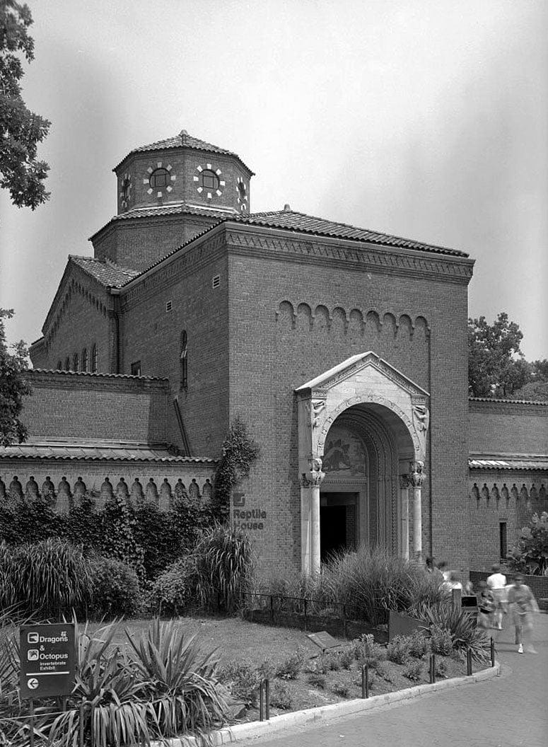 Historic Photo : National Zoological Park, Reptile House, 3001 Connecticut Avenue, Northwest, Washington, District of Columbia, DC 3 Photograph