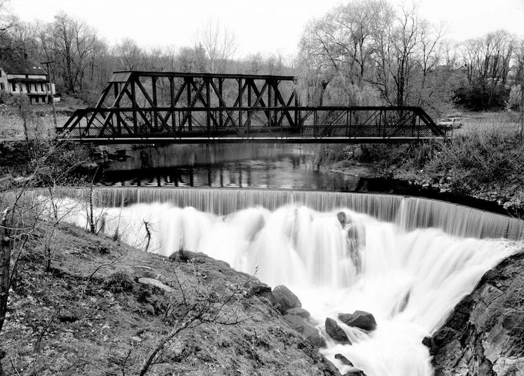 Historic Photo : Indian Leap Pedestrian Bridge, Norwich, New London County, CT 1 Photograph