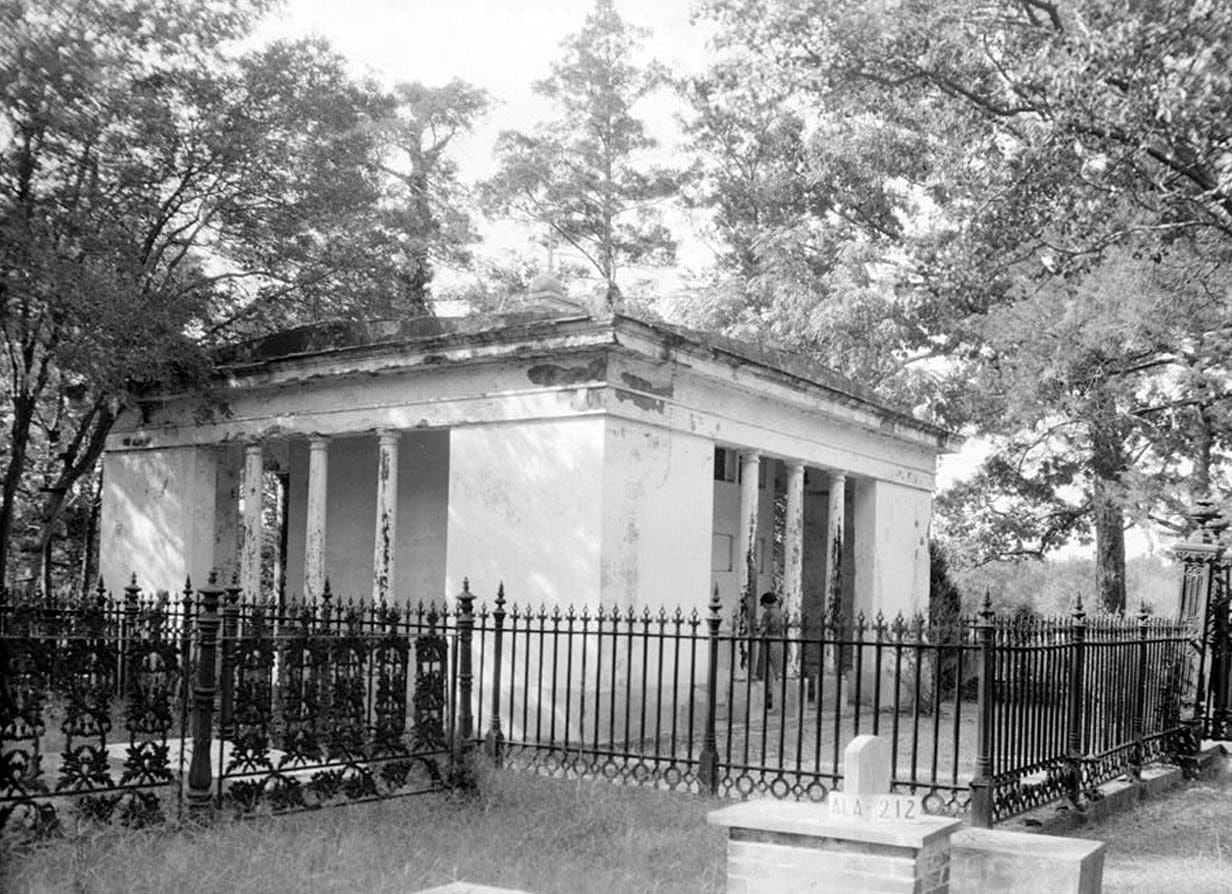 Historic Photo : Glover Family Mausoleum, Riverview Cemetery, Demopolis, Marengo County, AL 2 Photograph