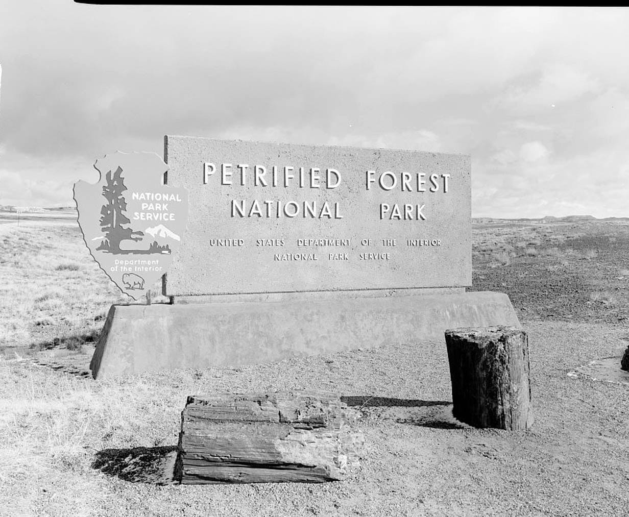Historic Photo : Petrified Forest National Park Roads & Bridges, Holbrook, Navajo County, AZ 6 Photograph