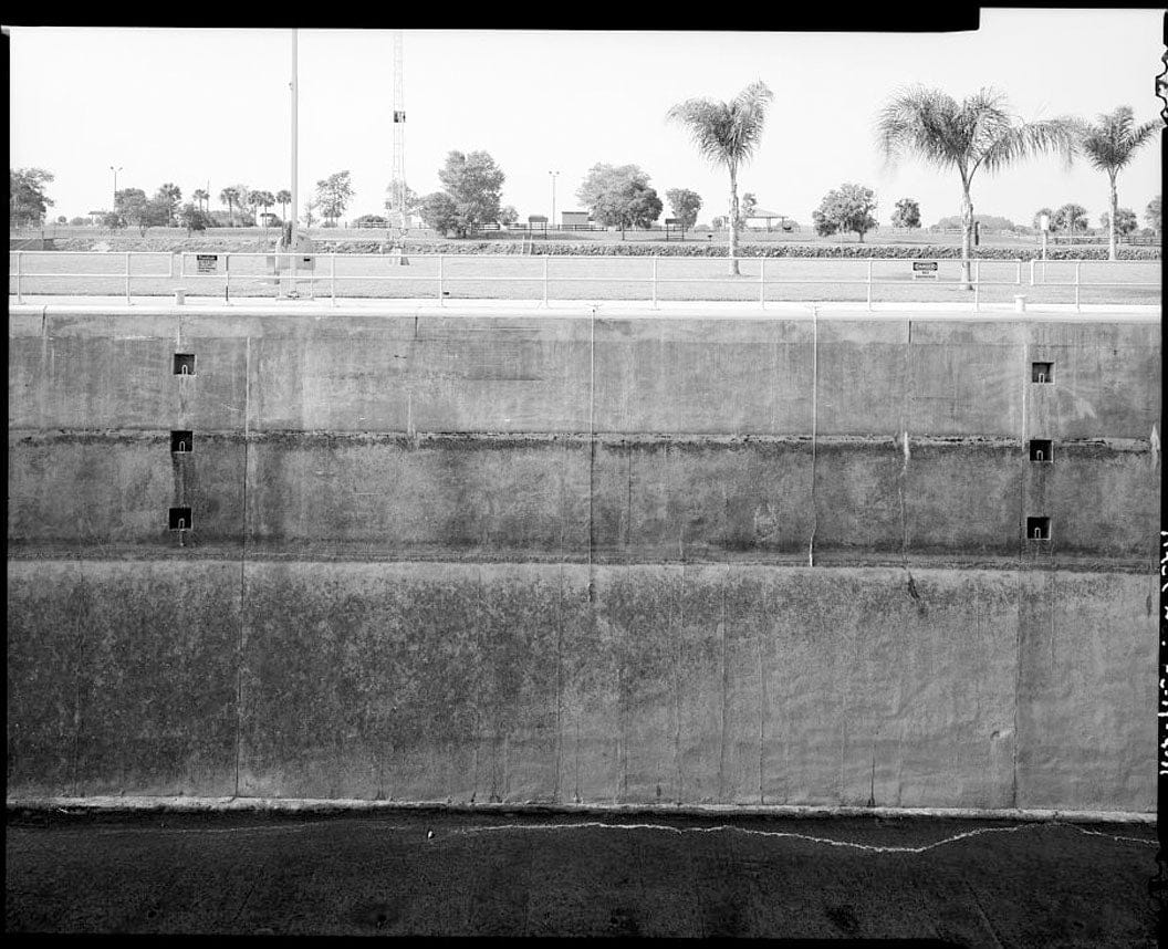 Historic Photo : Ortona Lock, Lock No. 2, Caloosahatchee River, Cross-State Canal, Okeechobee Intracoastal Waterway, Ortona, Glades County, FL 7 Photograph