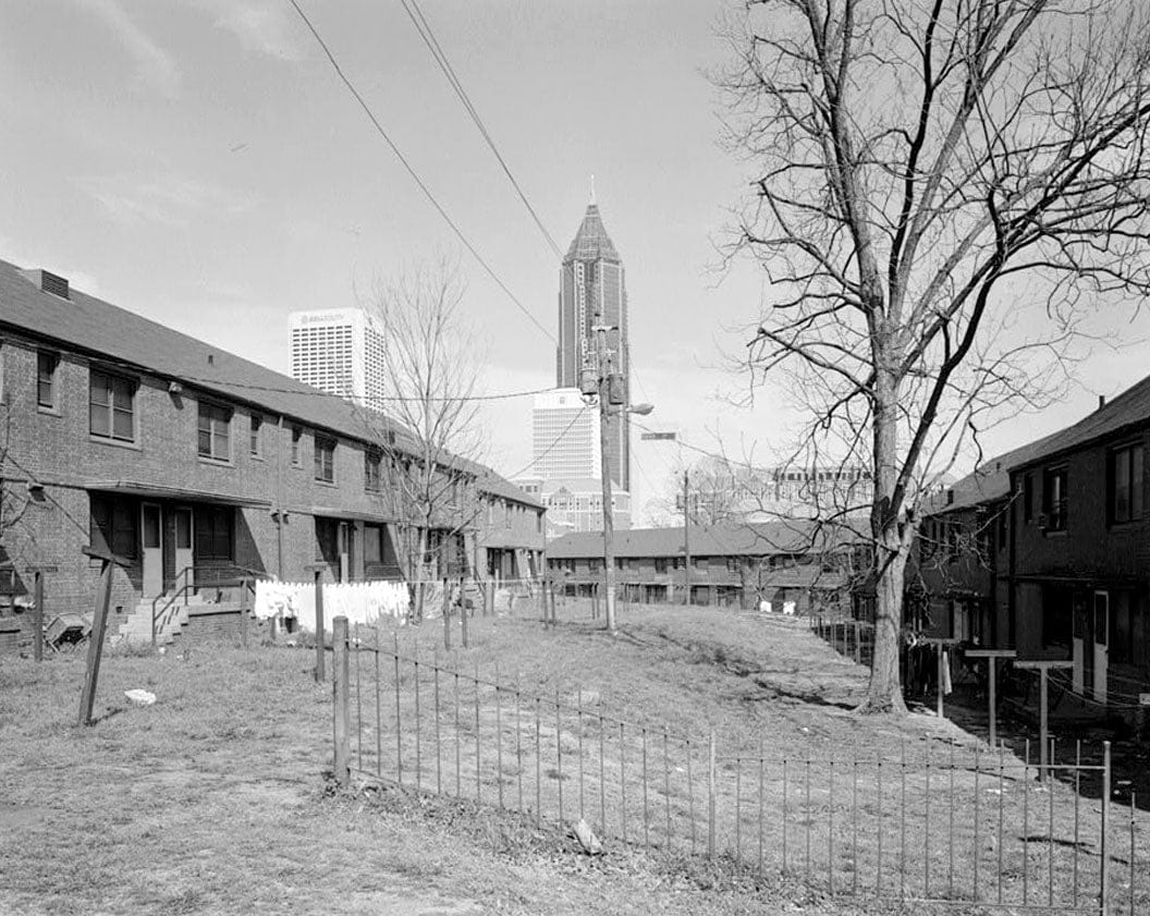 Historic Photo : Clark Howell Homes (Public Housing), Bounded by North Avenue, Lovejoy Street, Mills Street & Luckie Street, Atlanta, Fulton County, GA 4 Photograph
