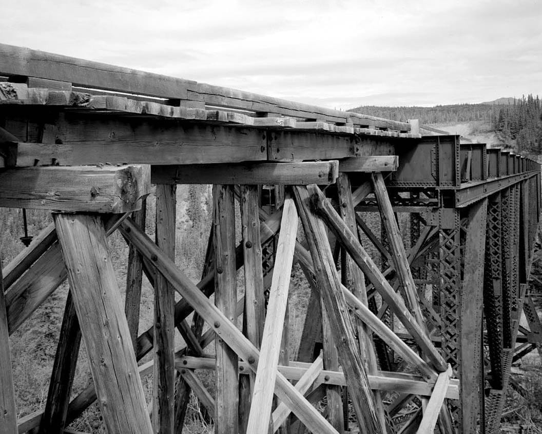 Historic Photo : Kuskalana Bridge, Mile 146 of Copper River & Northwestern Road, Chitina, Valdez-Cordova Census Area, AK 6 Photograph