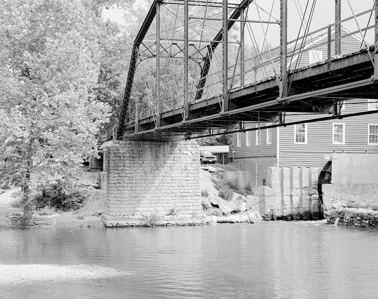 Historic Photo : War Eagle Bridge, Spanning War Eagle Creek at Benton County Road No. 98, War Eagle, Benton County, AR 2 Photograph