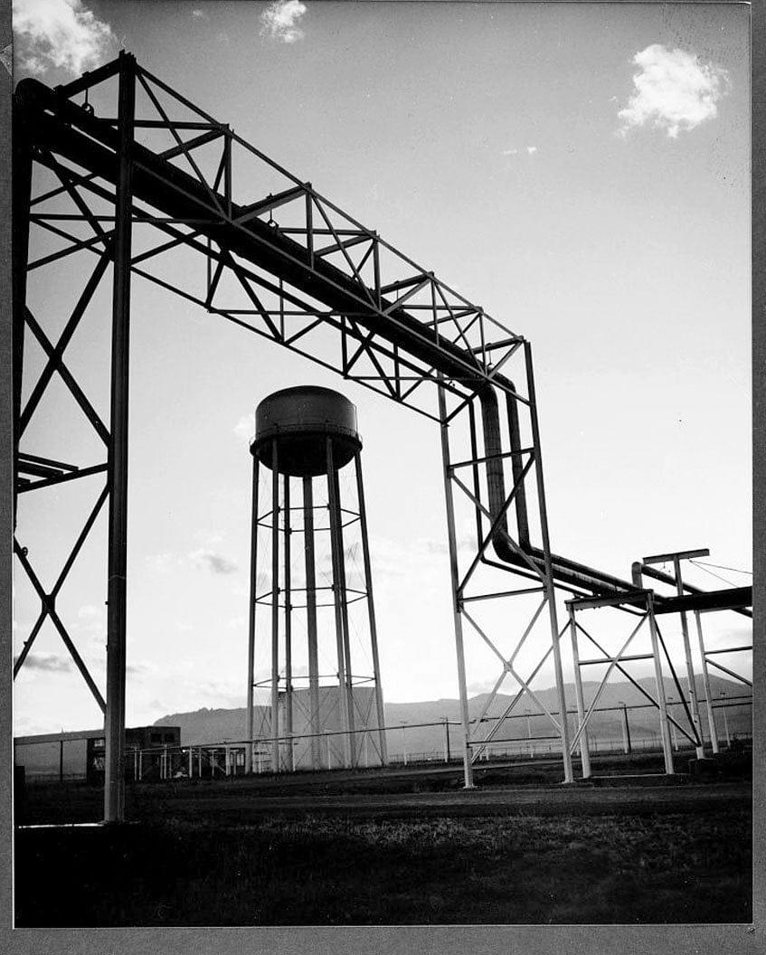Historic Photo : Rocky Flats Plant, Water Tower, Northwest quadrant of Plant near west terminus of Central Avenue, Golden, Jefferson County, CO 1 Photograph