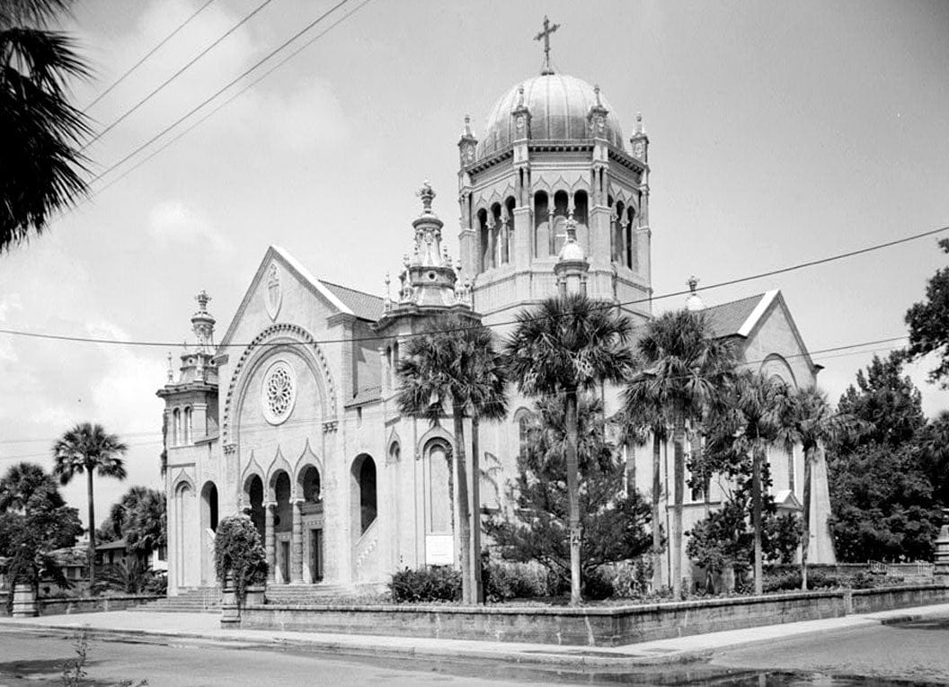 Historic Photo : Flagler Memorial Presbyterian Church, Valencia & Sevilla Streets, Saint Augustine, St. Johns County, FL 1 Photograph