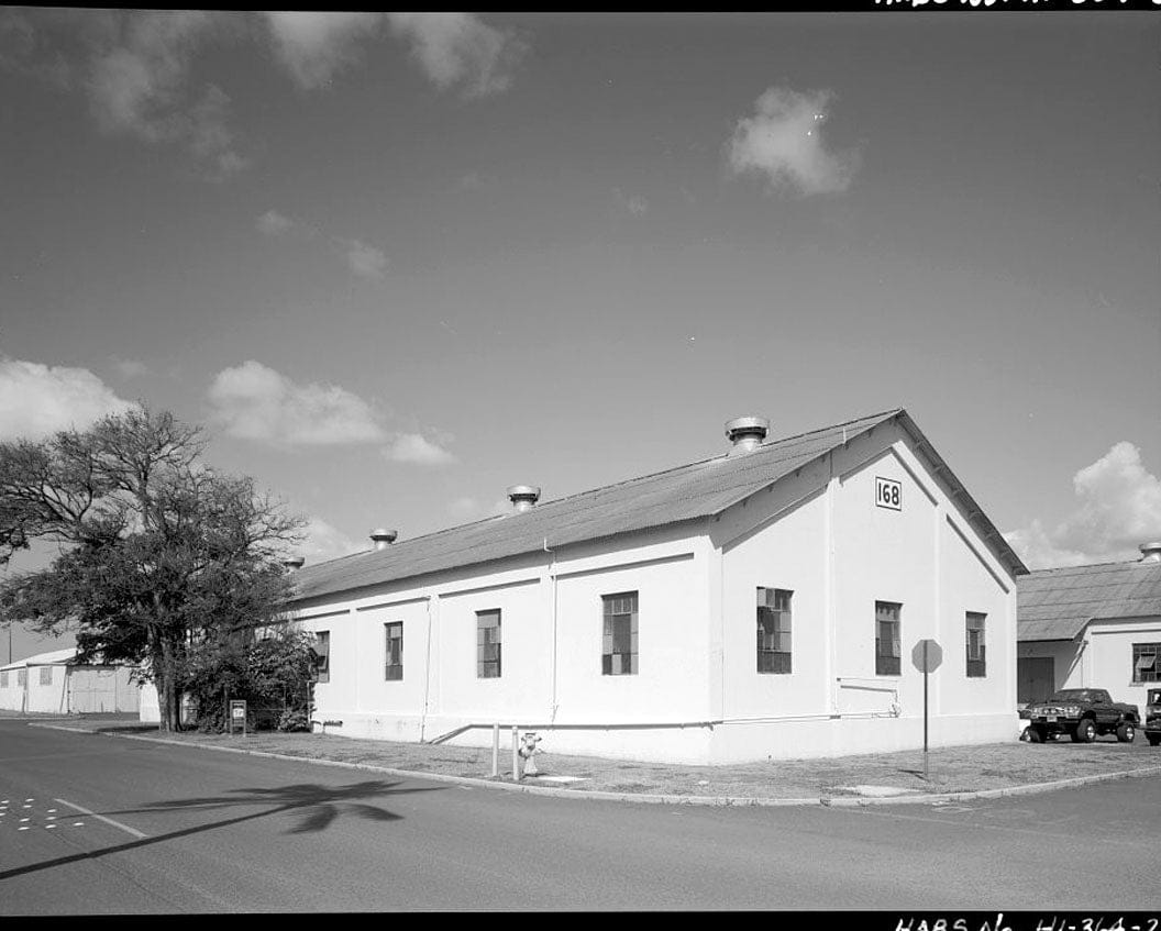 Historic Photo : U.S. Naval Base, Pearl Harbor, Small Arms Magazine Type, Wasp Boulevard between Kingfisher & Avocet Streets, Pearl City, Honolulu County, HI 1 Photograph