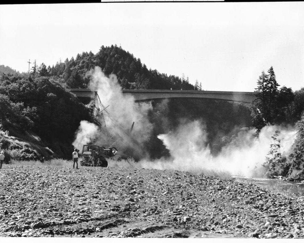 Historic Photo : South Fork Trinity River Bridge, State Highway 299 spanning South Fork Trinity River, Salyer, Trinity County, CA 7 Photograph