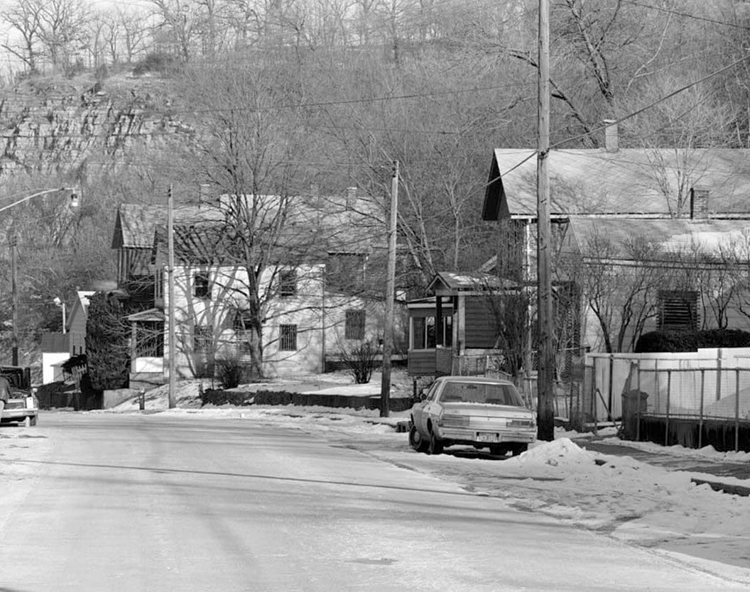 Historic Photo : Workingmen's Houses, Locust, South Locust & Dodge Streets & Southern Avenue, Dubuque, Dubuque County, IA 2 Photograph