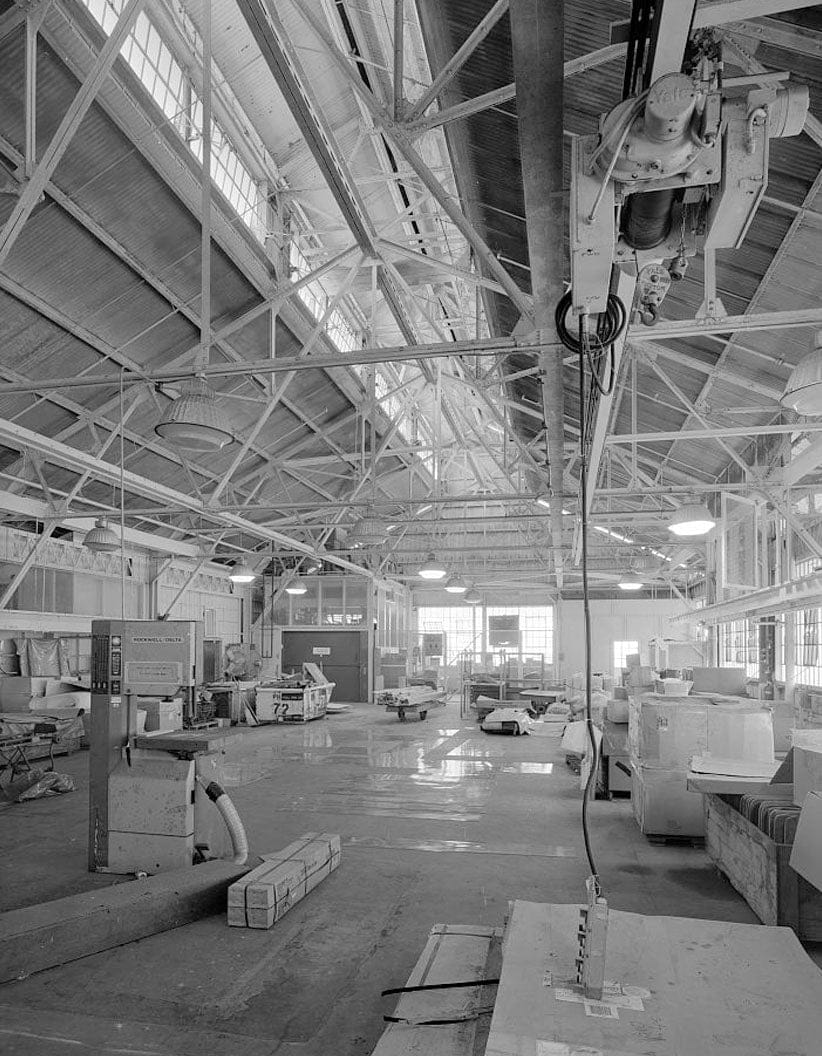 Historic Photo : U.S. Naval Base, Pearl Harbor, Woodworking Shop, Seventh Street near Avenue E, Pearl City, Honolulu County, HI 3 Photograph