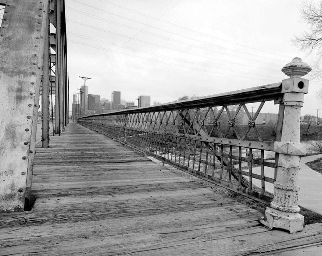 Historic Photo : Nineteenth Street Bridge, Spanning South Platte River at Nineteenth Street, Denver, Denver County, CO 1 Photograph