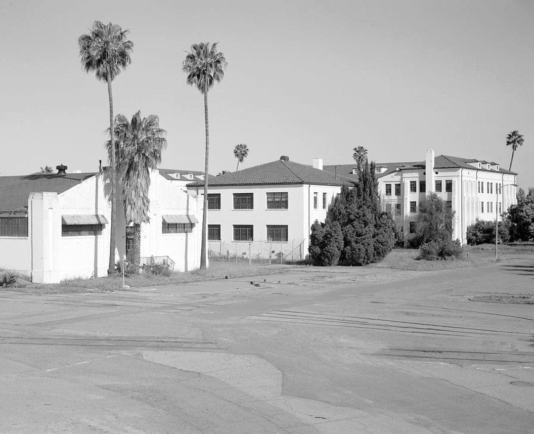 Historic Photo : Hamilton Field, Base Railroad Spur, State Access Road to Industrial Area on Second Street, Novato, Marin County, CA 1 Photograph