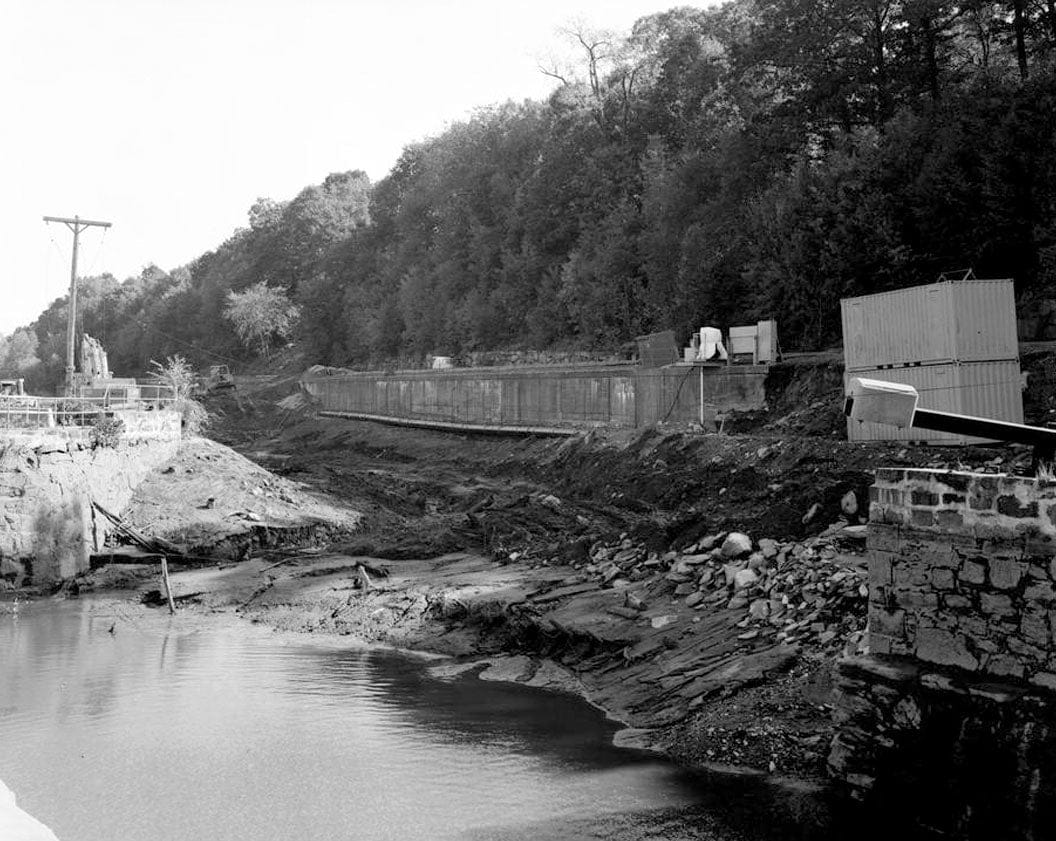 Historic Photo : Ousatonic Water Power Company, Dam & Canals, CT Routes 34 & 108, 1 mile North of Derby-Shelton Bridge, Derby, New Haven County, CT 5 Photograph