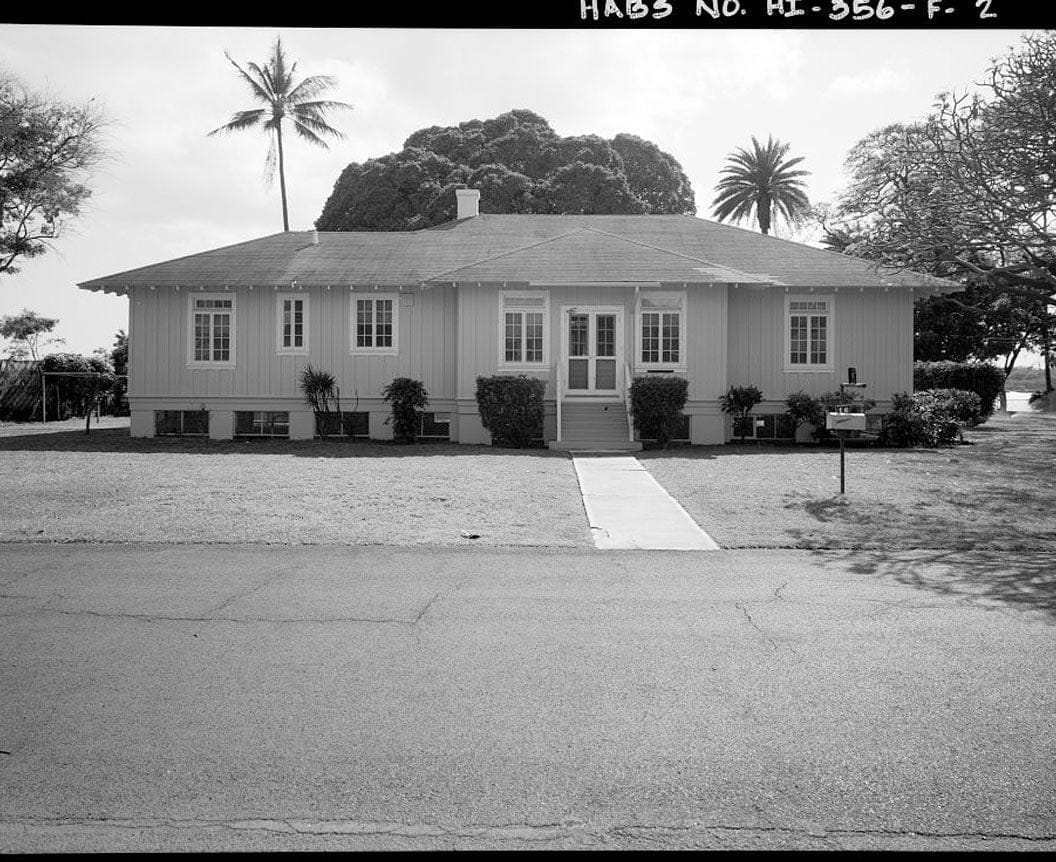 Historic Photo : U.S. Naval Base, Pearl Harbor, Naval Housing Area Hospital Point, Pharmacist's Quarters Type, 13-16 First Street, Pearl City, Honolulu County, HI 4 Photograph