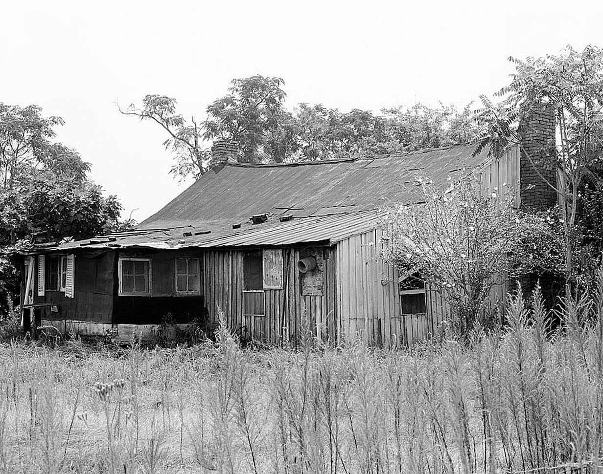 Historic Photo : McCary Tenant House, U.S. Route 80 near Berry Lake Road, Burkville, Lowndes County, AL 2 Photograph
