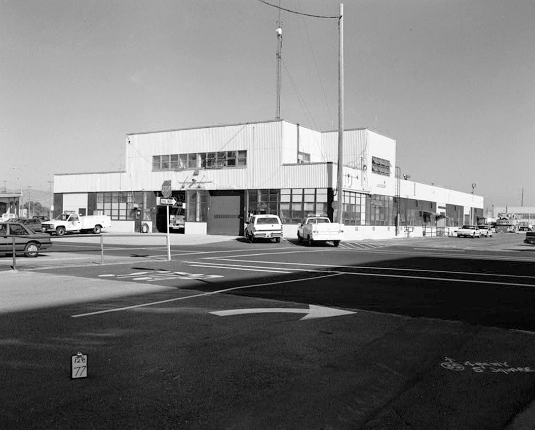 Historic Photo : Oakland Naval Supply Center, Firehouse, East of Fourth Street, between A & B Streets, Oakland, Alameda County, CA 1 Photograph