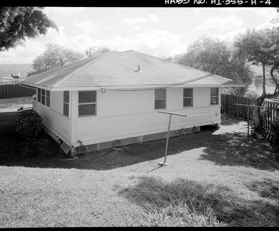 Historic Photo : U.S. Naval Base, Pearl Harbor, Naval Housing Area Makalapa, Transportation Department Office, 47 Makalapa Drive, Pearl City, Honolulu County, HI 3 Photograph