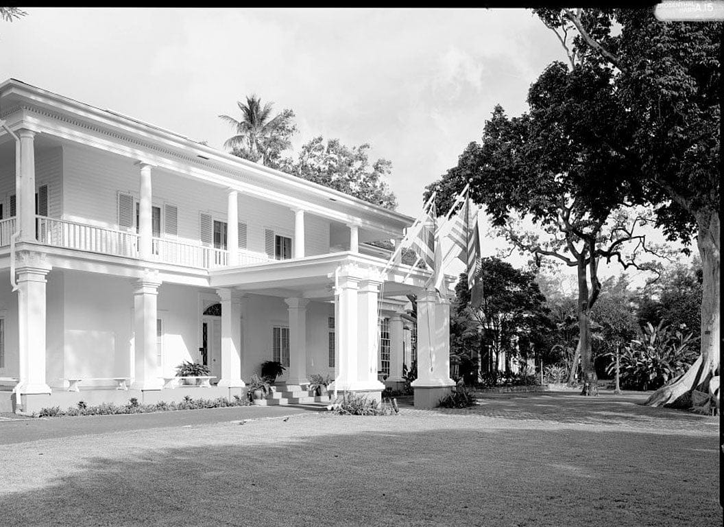 Historic Photo : Washington Place, 320 South Beretania Street, Honolulu, Honolulu County, HI 7 Photograph
