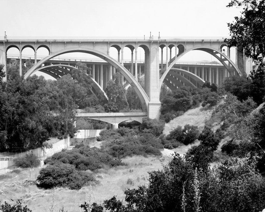 Historic Photo : Colorado Street Bridge, Spanning Arroyo Seco at Colorado Boulevard, Pasadena, Los Angeles County, CA 3 Photograph