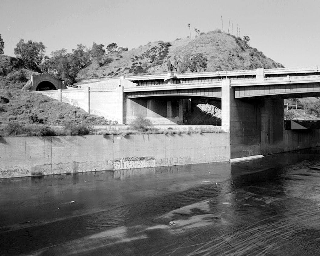 Historic Photo : Arroyo Seco Parkway, Figueroa Street Viaduct, Spanning Los Angeles River, Los Angeles, Los Angeles County, CA 3 Photograph