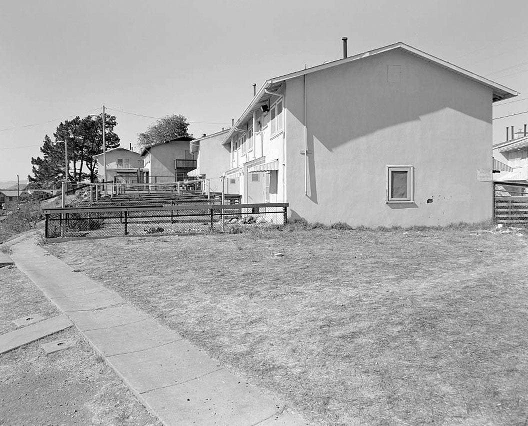 Historic Photo : Easter Hill Village, Building No. 33, East side of Corto Square, Richmond, Contra Costa County, CA 1 Photograph