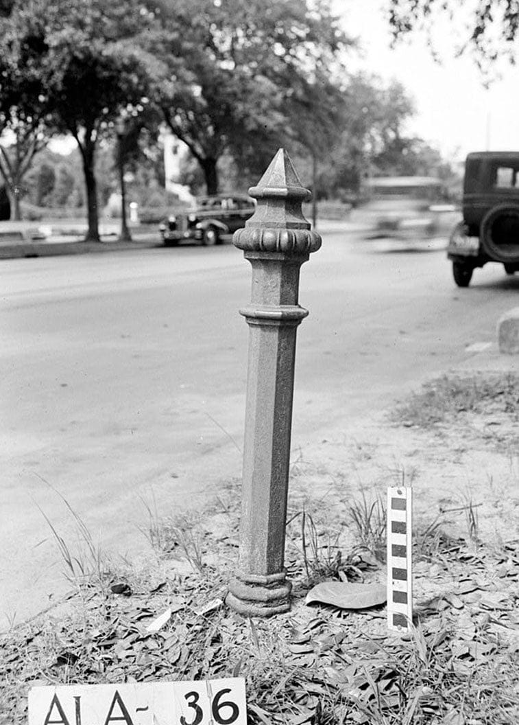 Historic Photo : Iron Hitching Posts, Various Mobile locations, Mobile, Mobile County, AL 4 Photograph
