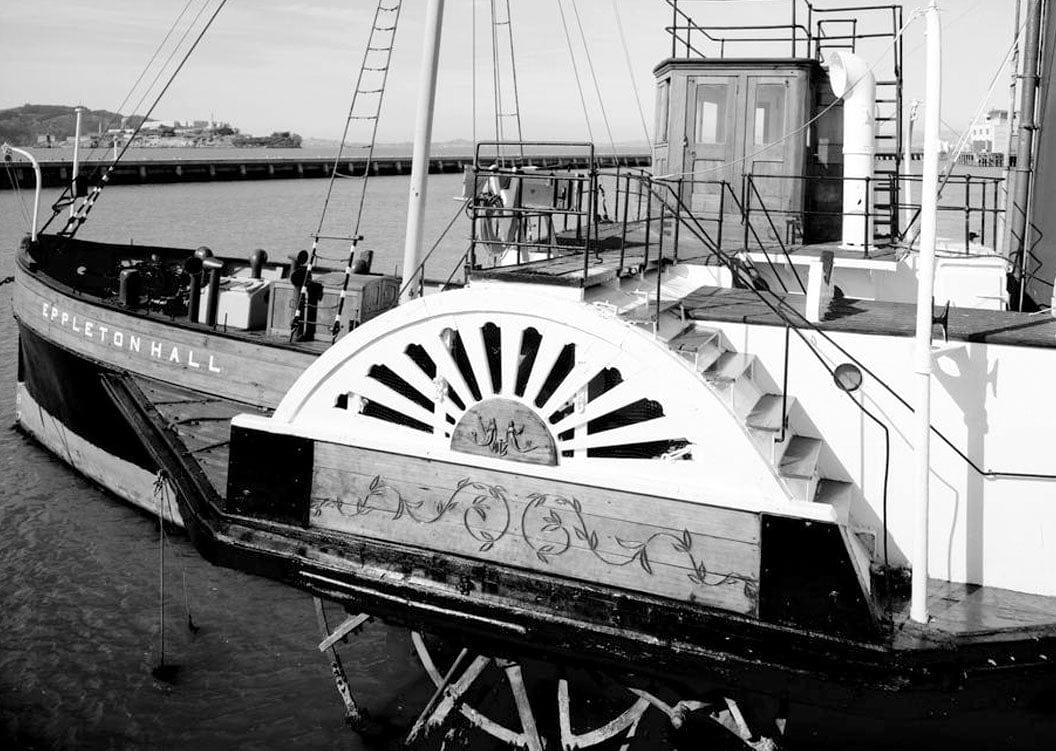 Historic Photo : Steam Tug EPPLETON HALL, Hyde Street Pier, San Francisco, San Francisco County, CA 1 Photograph