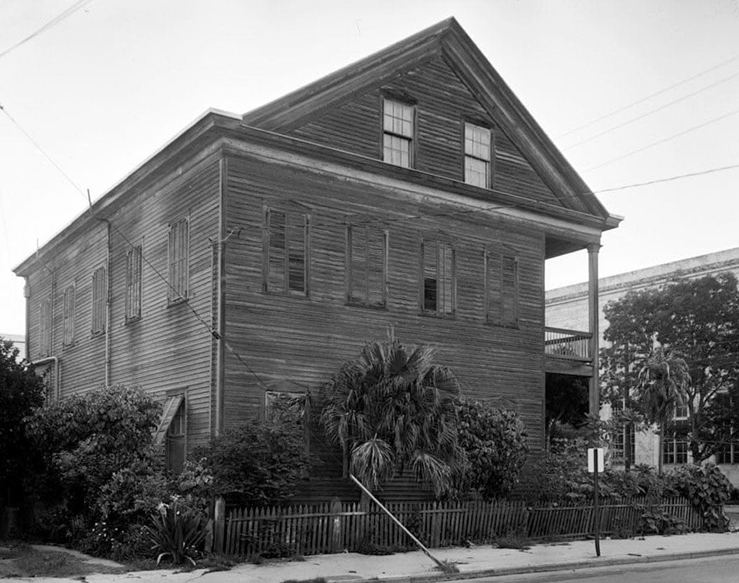 Historic Photo : Richard Moore Kemp House, 601 Caroline Street, Key West, Monroe County, FL 1 Photograph