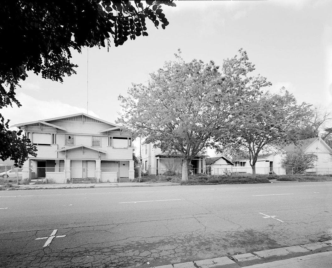 Historic Photo : Clara E. Stoltz House, 817-823 North Hunter Street, Stockton, San Joaquin County, CA 1 Photograph