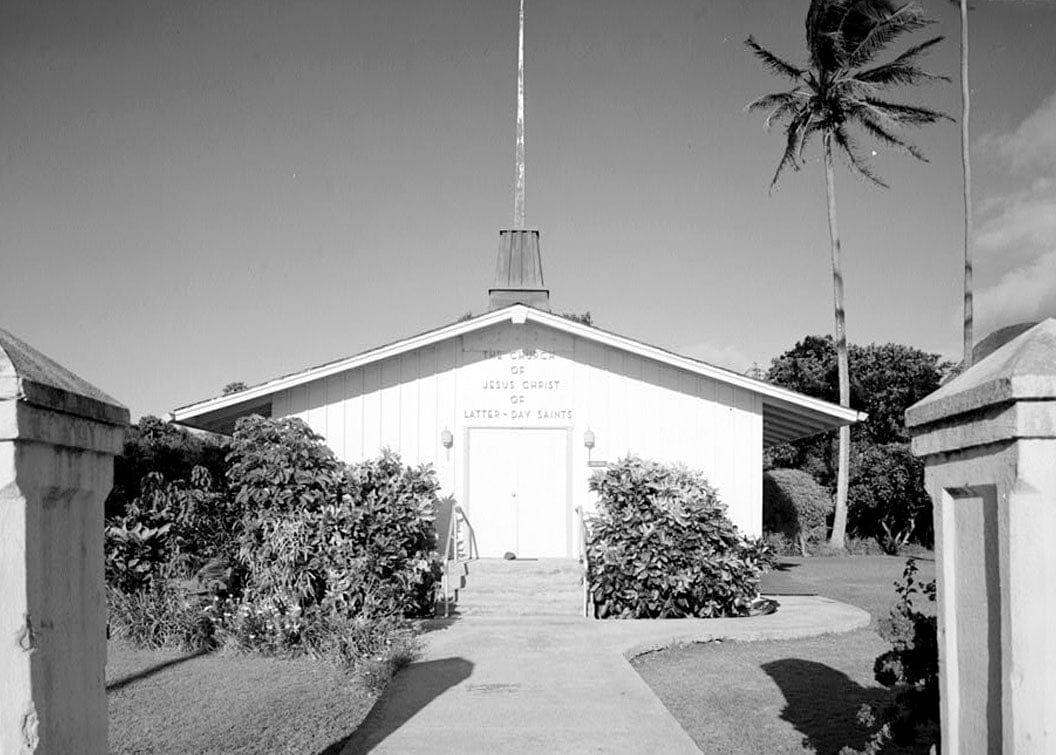Historic Photo : Latter Day Saints Mormon Church, Moloka'i Island, Kalaupapa, Kalawao County, HI 1 Photograph