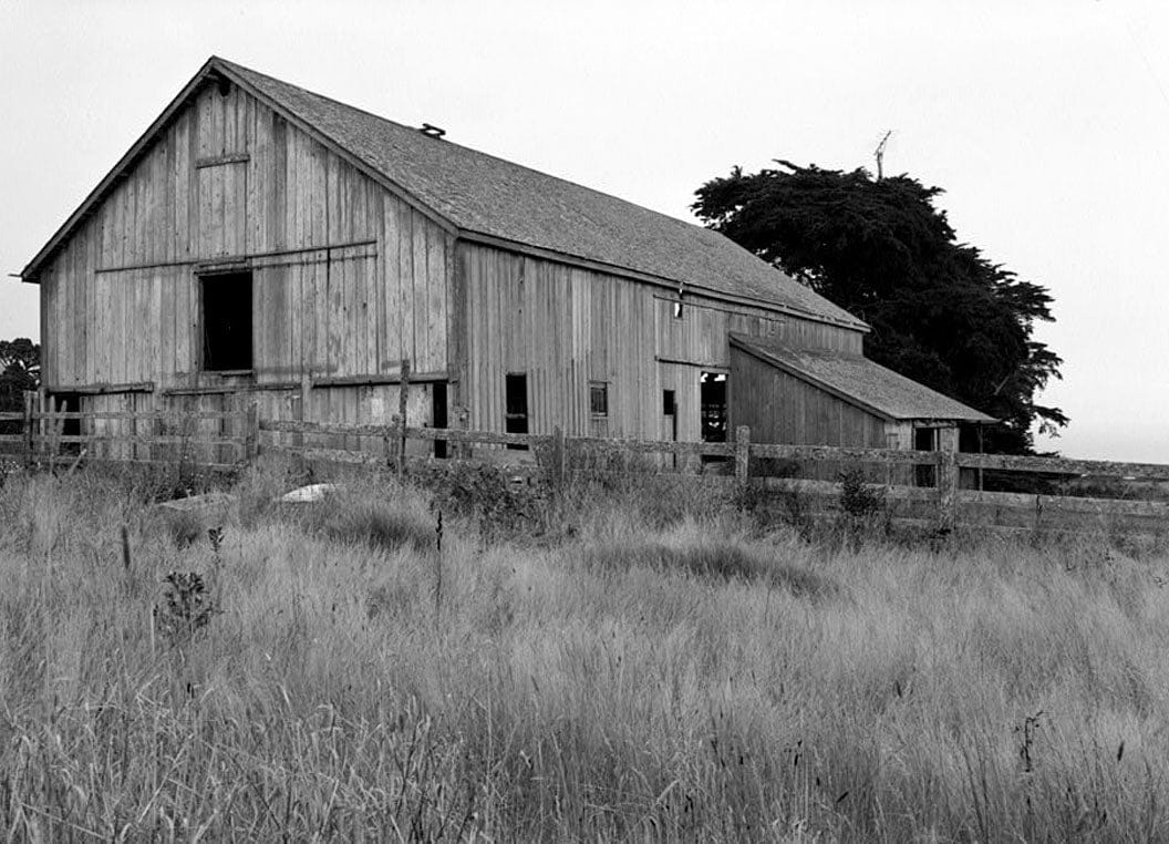 Historic Photo : Steele Brothers Dairies, Dickerman Barn, Pescadero, San Mateo County, CA 1 Photograph