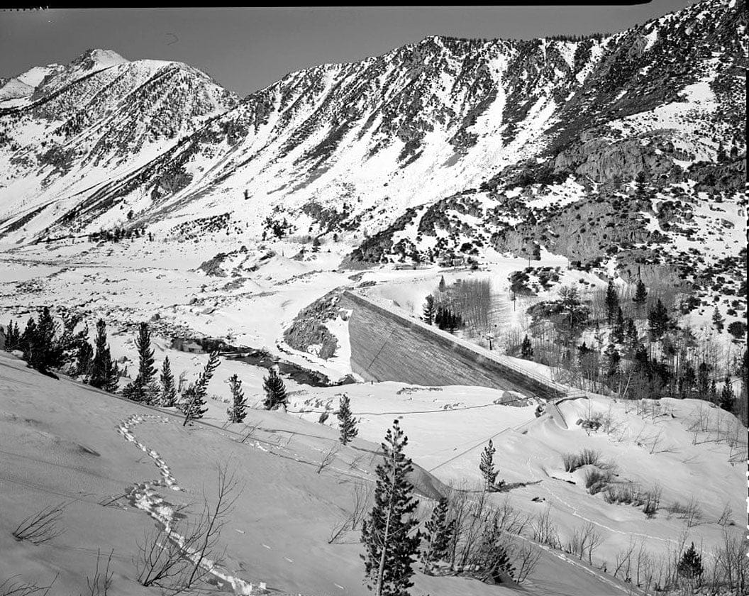 Historic Photo : Bishop Creek Hydroelectric System, Plant 2, Lake Sabrina Dam, Bishop Creek, Bishop, Inyo County, CA 2 Photograph
