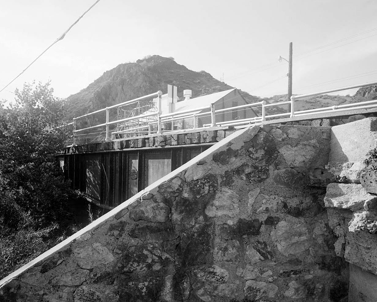 Historic Photo : Chase Creek Railroad Bridge, East of Frisco Street at Chase Creek, Clifton, Greenlee County, AZ 1 Photograph