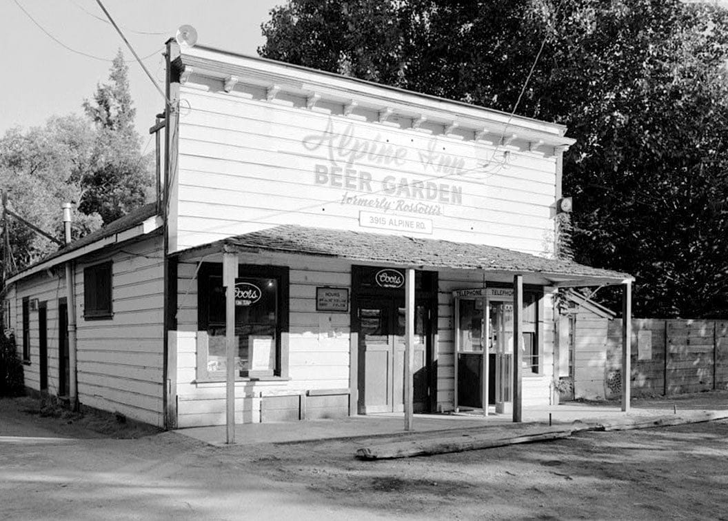 Historic Photo : Buelna's Roadhouse, 3915 Alpine Road, Portola Valley, San Mateo County, CA 1 Photograph