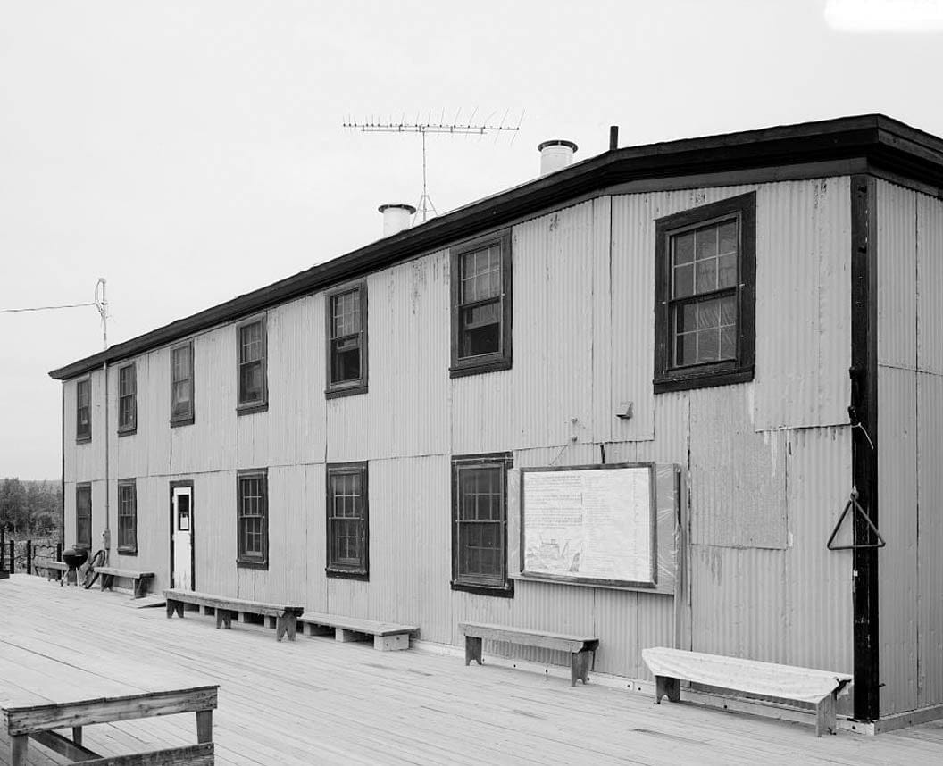 Historic Photo : Fairbanks Exploration Company, Goldstream Dredge No. 8, Bunkhouse, Fox, Fairbanks North Star Borough, AK 1 Photograph