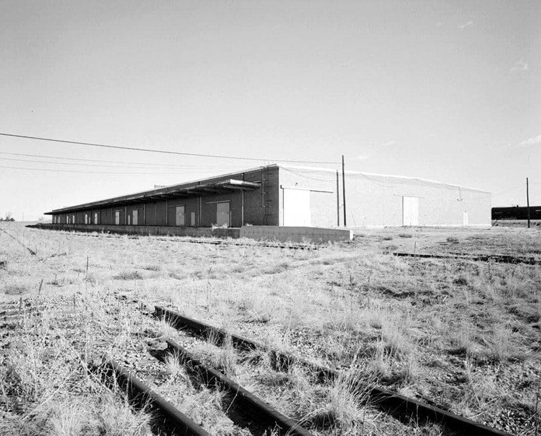 Historic Photo : Rocky Mountain Arsenal, Warehouse, 1110 feet North of Sixth Avenue; 520 feet East of B Street, Commerce City, Adams County, CO 1 Photograph