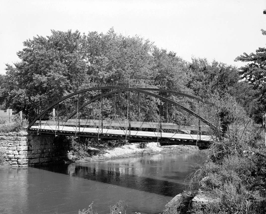 Historic Photo : Supple Ford Bridge, Spanning South Fork of Maquoketa River, Clay Mills, Jones County, IA 6 Photograph