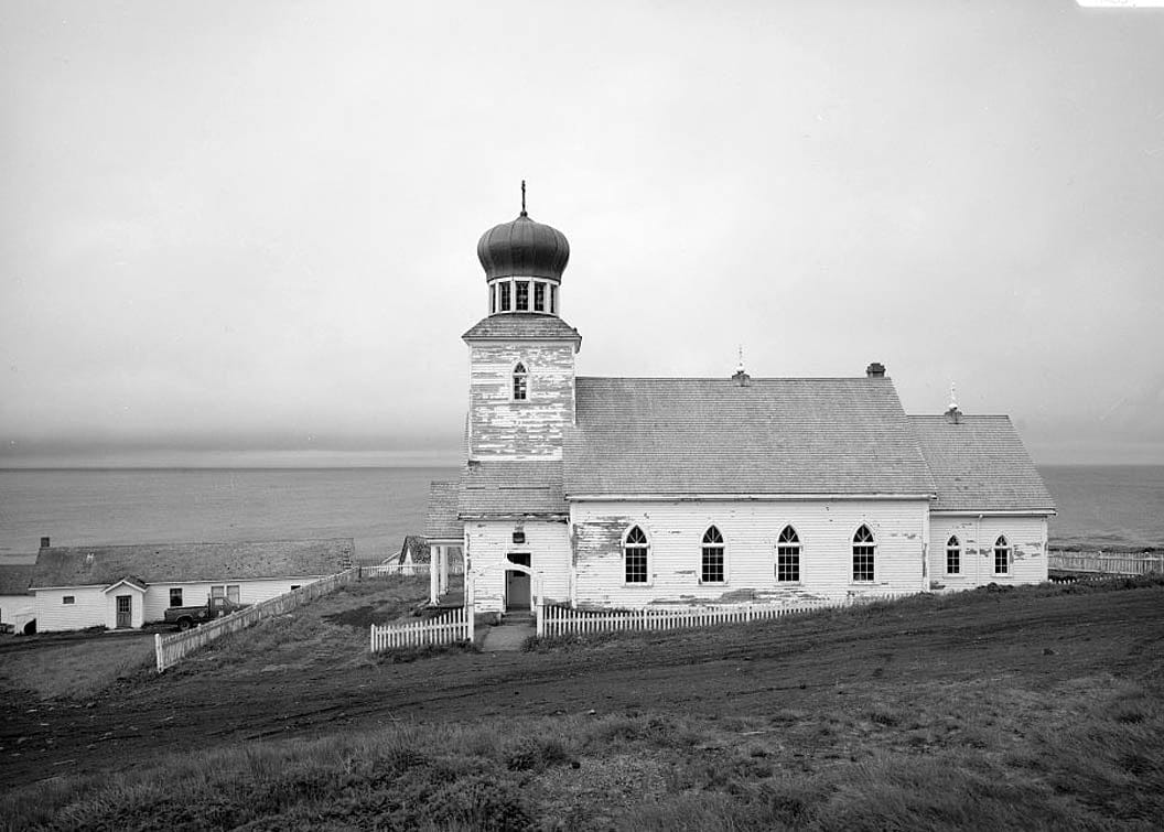 Historic Photo : Saint George Russian Orthodox Church, St. George Island, Pribilof Islands, Saint George, Aleutians West Census Area, AK 6 Photograph