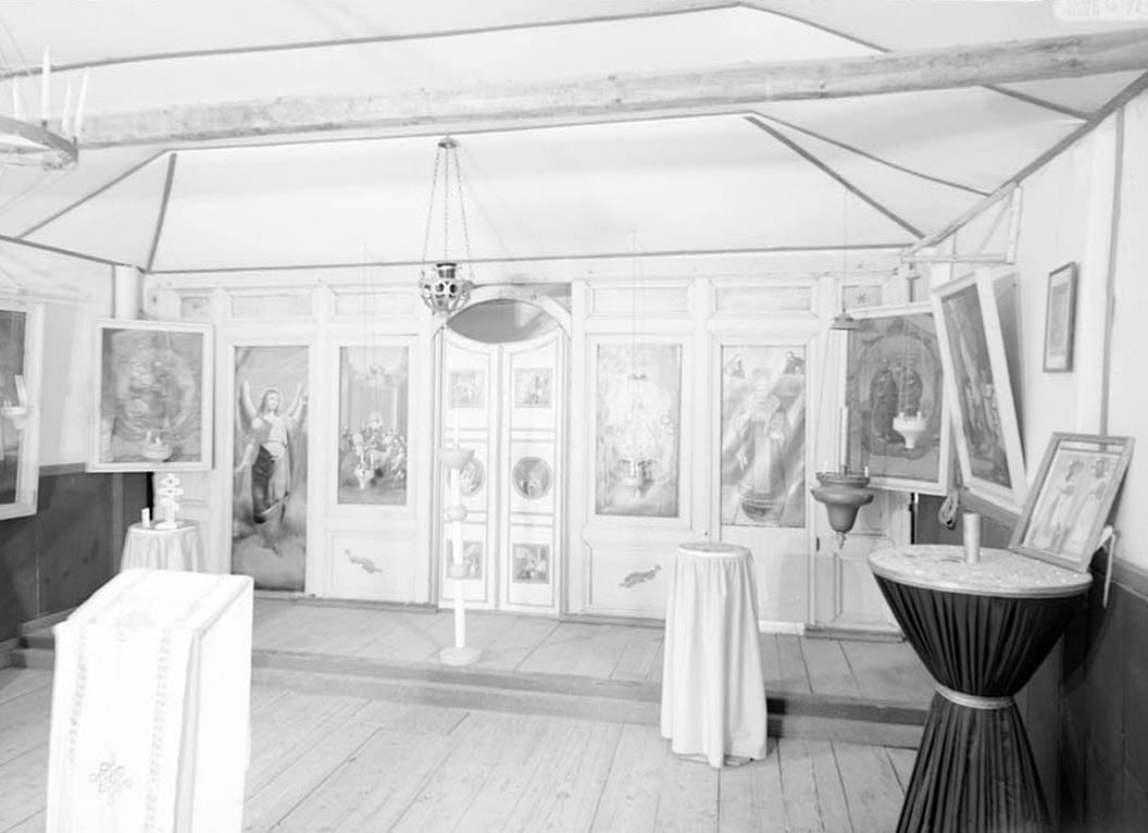 Historic Photo : St. Nicholas Russian Orthodox Churches, Old Church, Eklutna, Anchorage, AK 3 Photograph