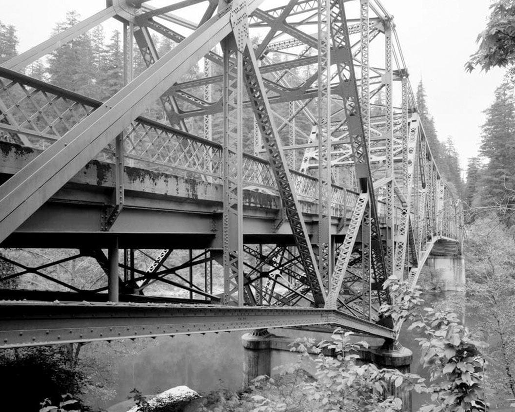 Historic Photo : Smith River Bridge, CA State Highway 199 Spanning Smith River, Crescent City, Del Norte County, CA 4 Photograph