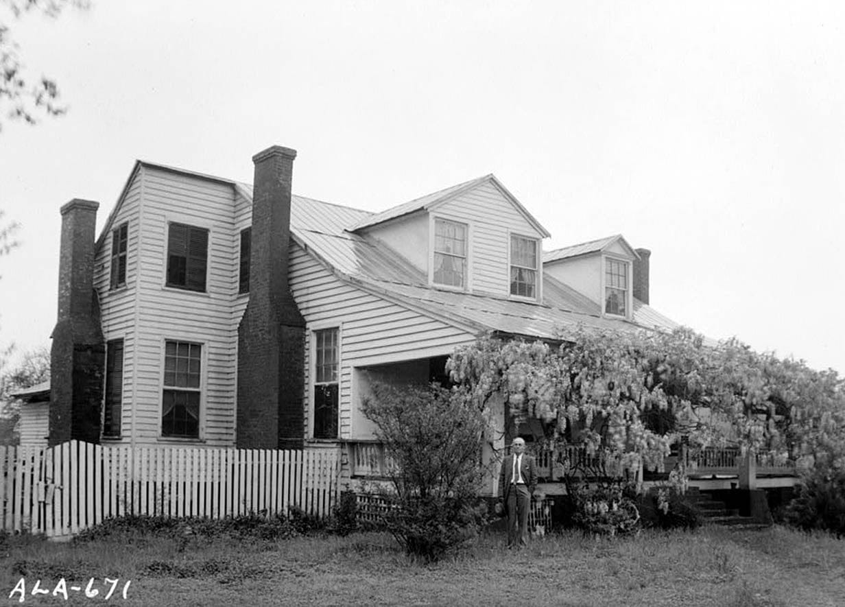 Historic Photo : Dixon H. Lewis House, State Highway 97 (County Road 29), Lowndesboro, Lowndes County, AL 1 Photograph