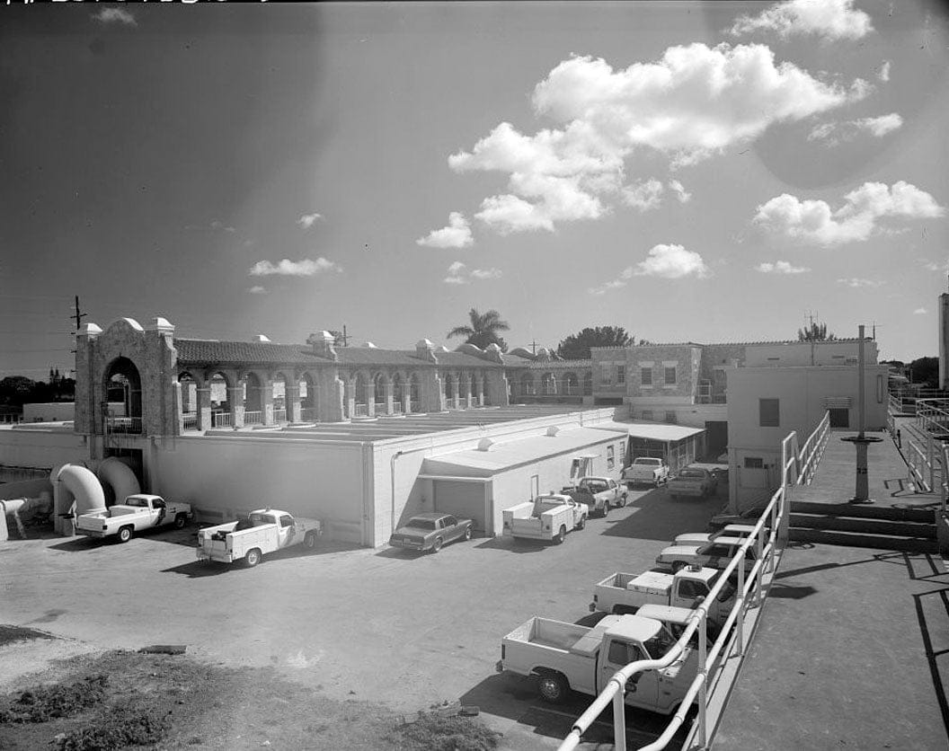 Historic Photo : Miami Municipal Water Softening Plant, 700 West Second Avenue, Hialeah, Miami-Dade County, FL 1 Photograph
