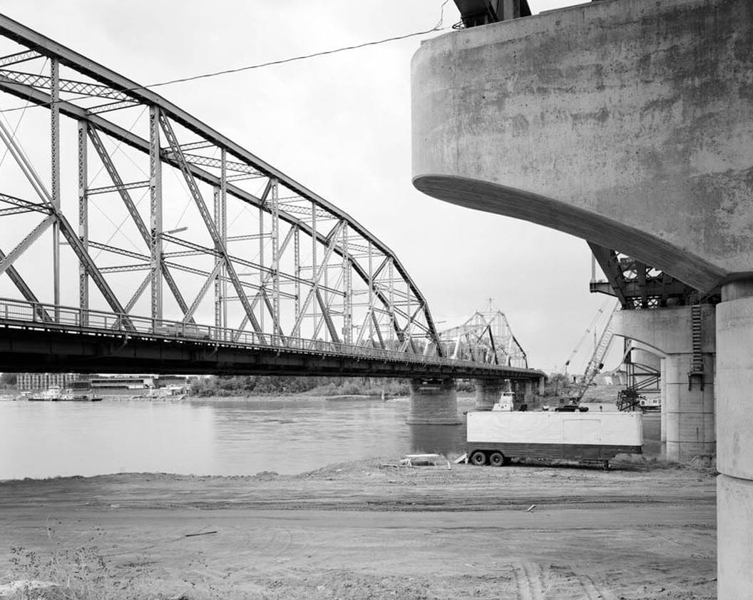 Historic Photo : Pacific Shortline Bridge, U.S. Route 20,spanning Missouri River, Sioux City, Woodbury County, IA 41 Photograph