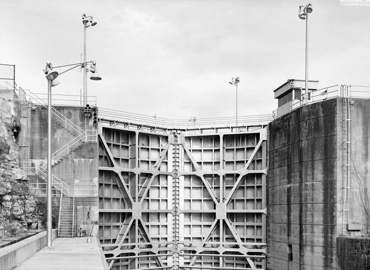 Historic Photo : Wilson Dam & Hydroelectric Plant, Spanning Tennessee River at Wilson Dam Road (Route 133), Muscle Shoals, Colbert County, AL 8 Photograph