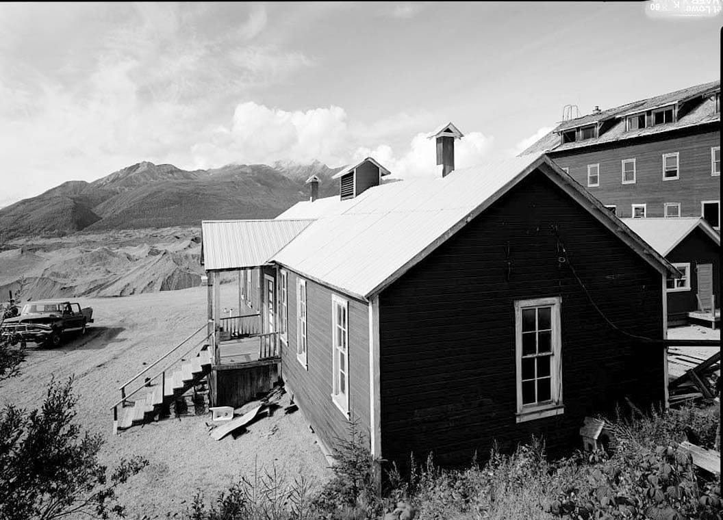 Historic Photo : Kennecott Copper Corporation, New School Building, On Copper River & Northwestern Railroad, Kennicott, Valdez-Cordova Census Area, AK 1 Photograph